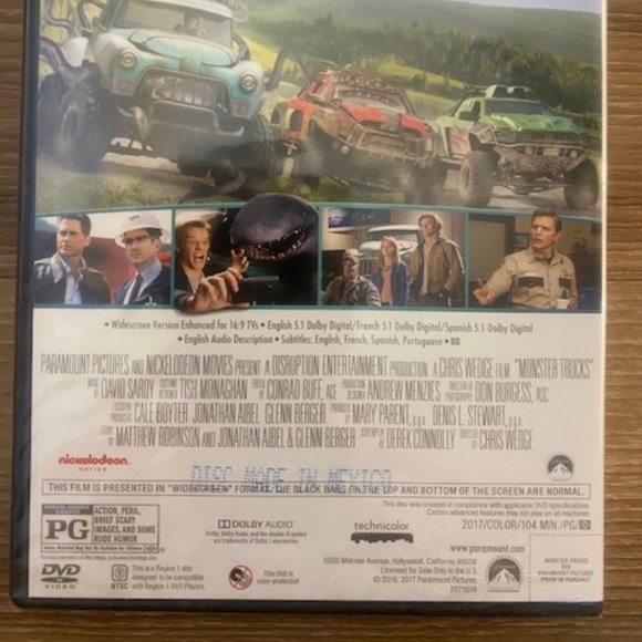 MONSTER TRUCKS DVD - Picture 3 of 3